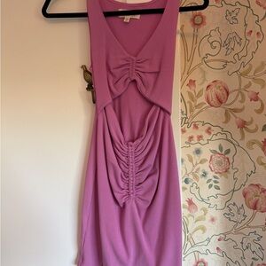 Elegant Purple Sleeveless Dress